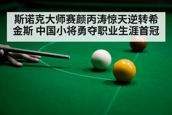 斯诺克大师赛颜丙涛惊天逆转希金斯 中国小将勇夺职业生涯首冠